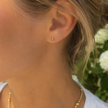 Load image into Gallery viewer, Erin Gray 3 Dot Stud Earrings in Gold