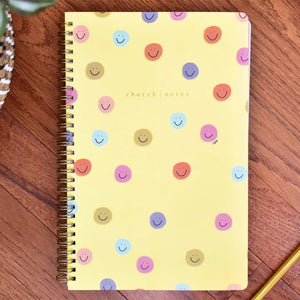 Church Notes Smiley Notebook