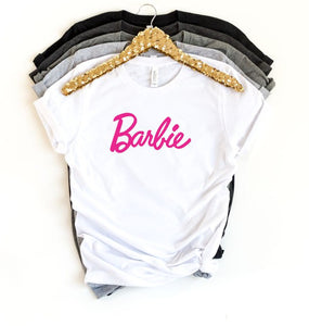 Barbie Graphic Tee-White