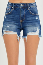 Load image into Gallery viewer, Hard Fought High Rise Denim Shorts