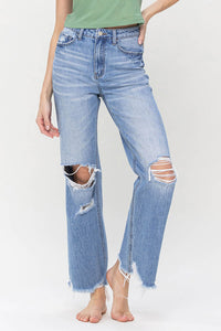 Watch It Burn 90's Vintage Super High Rise Flare Jeans