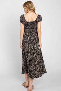 Where She Goes Midi Dress Black