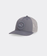 Load image into Gallery viewer, Vineyard Vines Whale Dot Performance Trucker Hat in Bluestone