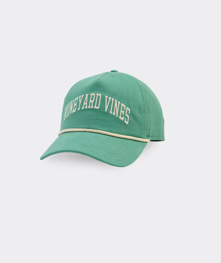 Vineyard Vines Text 5-Panel Hat in Starboard Green