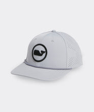 Load image into Gallery viewer, Vineyard Vines Whale Dot Performance Trucker Hat in Granite
