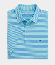 Load image into Gallery viewer, Vineyard Vines Bradley Stripe Sankaty Polo in Sea Splash/Ocean Breeze