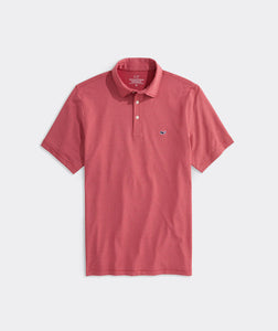 Vineyard Vines St. Jean Stripe Sankaty Polo in Lighthouse Red