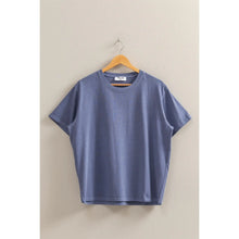 Load image into Gallery viewer, Hideaway Crew Neck Short Sleeve T-Shirt in Dusty Indigo