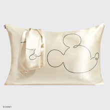 Load image into Gallery viewer, Kitsch &amp; Mickey and Minnie Mr. Mouse Standard Satin Pillowcase