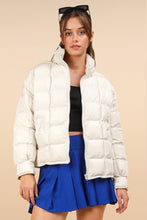 Load image into Gallery viewer, Everything You Know Puffer Jacket in Ecru