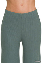 Load image into Gallery viewer, One of Them Girls Mock Neck Sweater Top &amp; Pants Set in Ash Jade