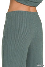 Load image into Gallery viewer, One of Them Girls Mock Neck Sweater Top &amp; Pants Set in Ash Jade