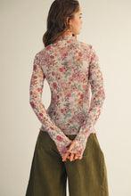 Load image into Gallery viewer, I Got You Mesh Floral LS Top