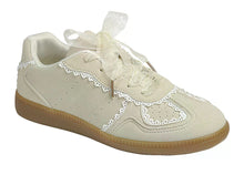 Load image into Gallery viewer, Making Beautiful Mistakes Lace Sneakers in Beige