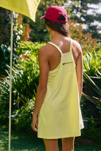 Load image into Gallery viewer, Worth Living Sporty Mini Dress in Washed Yellow