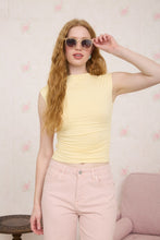 Load image into Gallery viewer, You Are Good Reversible Scrunch Knit Top in Butter Yellow