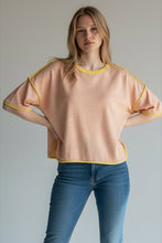 Load image into Gallery viewer, Holding My Hand Striped SS Top