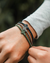 Load image into Gallery viewer, Infinity Cross Bracelets in Forest