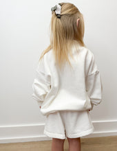 Load image into Gallery viewer, Lulu Mac Youth Terry LS Top in White