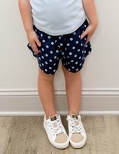 Load image into Gallery viewer, Lulu Mac Youth Small Polka Dots Short in Navy/Lt Blue