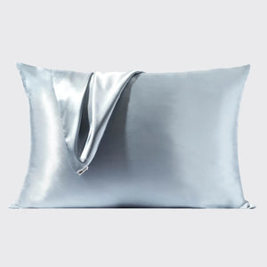 Kitsch Standard Satin Pillowcase Haze Blue