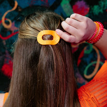 Load image into Gallery viewer, Teleties Flat Round Tiny Hair Clip in Day Rave