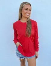 Load image into Gallery viewer, Royce Brand Norman LS Crewneck in Red