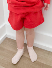 Load image into Gallery viewer, Lulu Mac Youth Terry LS Top in Red