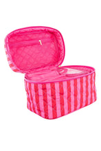 Load image into Gallery viewer, Travel Cosmetic Bag in Pink/Hot Pink