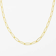 Load image into Gallery viewer, Charming Gold Paper Clip Chain Necklace