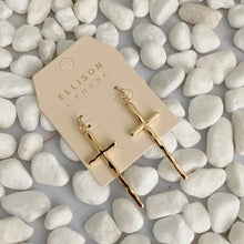 Load image into Gallery viewer, Slim and Stylish Cross Earrings