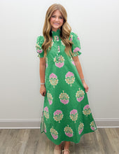 Load image into Gallery viewer, Take All Our Love Floral Ruffle Button Down Midi Dress