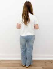 Load image into Gallery viewer, Let The Past Be Wide Leg Flare Jeans With Side Braid
