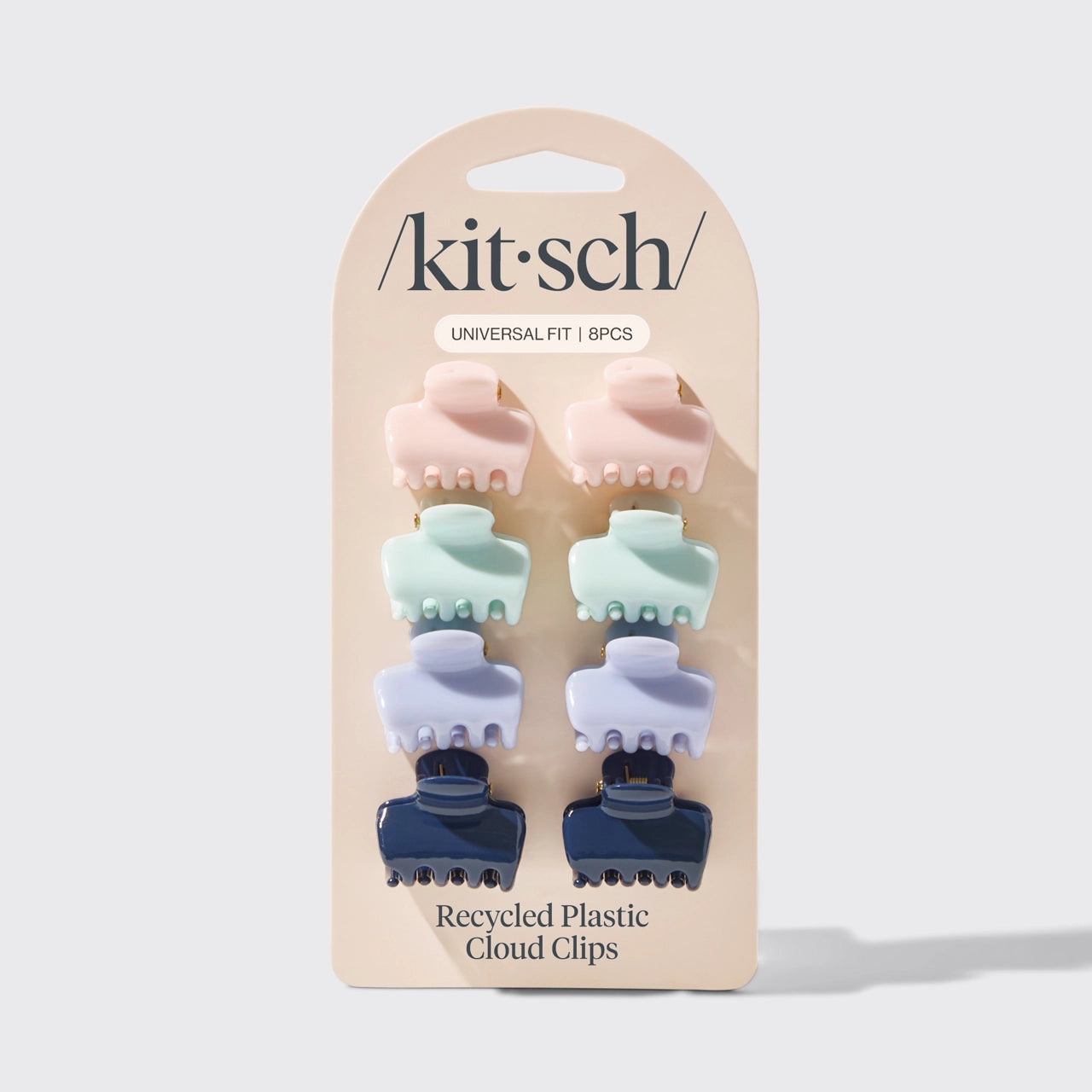 Kitsch Recycled Plastic Mini Cloud Clip 8pc Set