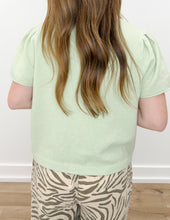 Load image into Gallery viewer, Life Can Try SS Sweater Cardigan in Ash Mint