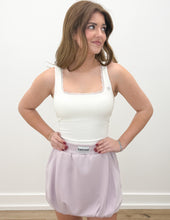 Load image into Gallery viewer, Excuse Me Scuba Bubble Mini Skirt in Mauve