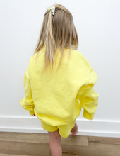 Load image into Gallery viewer, Lulu Mac Youth Terry LS Top in Yellow