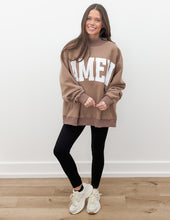 Load image into Gallery viewer, WWJD &amp; Amen Reversible Mock Neck Sweatshirt