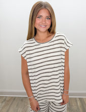 Load image into Gallery viewer, Unless You Mean It Round Neck SS Top in Lt Grey
