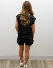 Load image into Gallery viewer, I'll Keep Trying Waistband Shorts with Pockets in Black