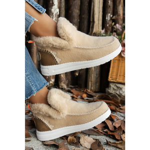 Winter Weather Suede Ankle Booties