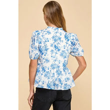 Load image into Gallery viewer, Choose To Love Me Floral Printed Bubble Sleeve Top