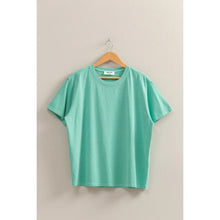 Load image into Gallery viewer, Hideaway Crew Neck Short Sleeve T-Shirt in Turquoise