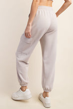 Load image into Gallery viewer, Lost in My Fairy Tale Scuba Cargo Joggers Mocha Cream