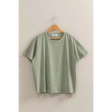 Load image into Gallery viewer, Hideaway Crew Neck Short Sleeve T-Shirt in Sage Green