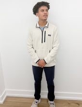 Load image into Gallery viewer, Vineyard Vines Bonfire Fleece Quarter-Zip in Stone