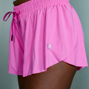 Flutter Away Butterfly Short in Perfect Pink