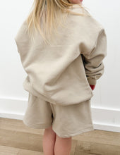 Load image into Gallery viewer, Lulu Mac Youth Terry LS Top in Sand
