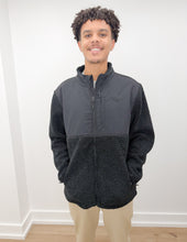 Load image into Gallery viewer, Burlebo Sherpa Full Zip Jacket in Black