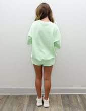 Load image into Gallery viewer, Lulu Mac SS Terry Cloth Top in Mint